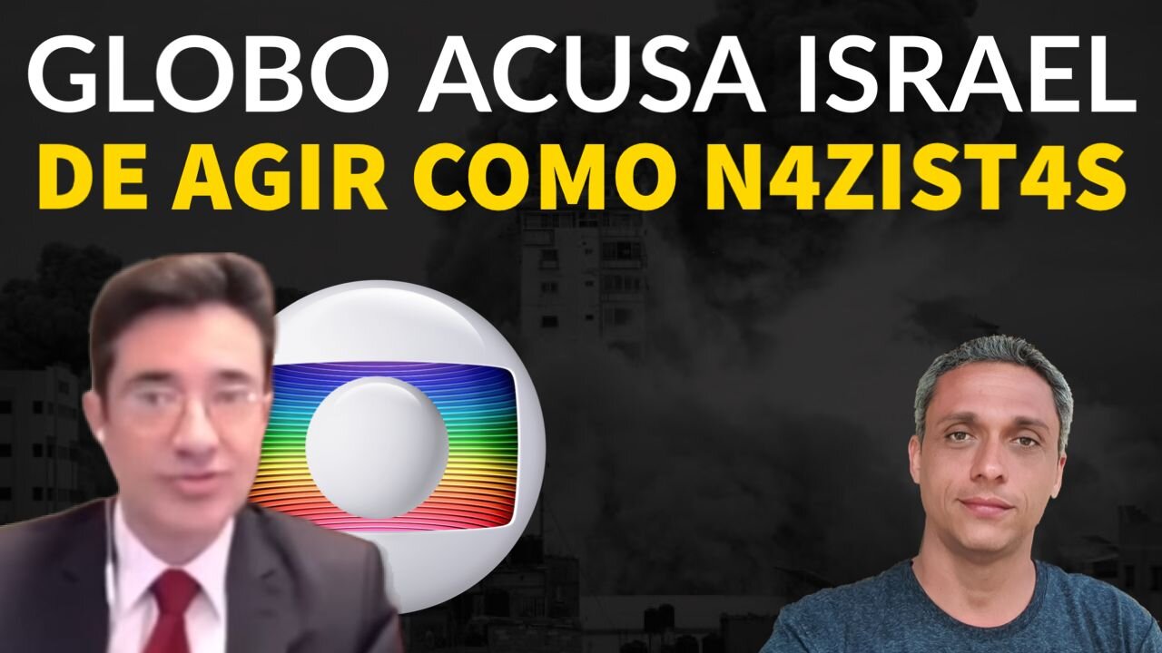 GLOBO chama os judeus de nazistas ao vivo e jornalista é destruído ao pedir "proporcionalidade"