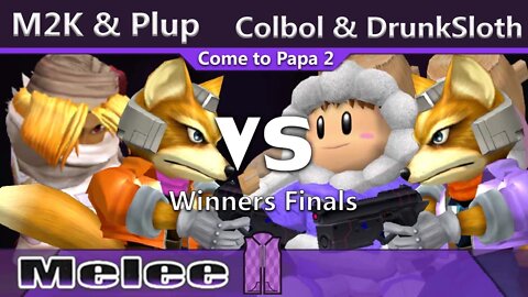 FOX|MVG|Mew2King & PG|Plup vs. Colbol & DrunkSloth - Melee Doubles Winners Finals - CTP2