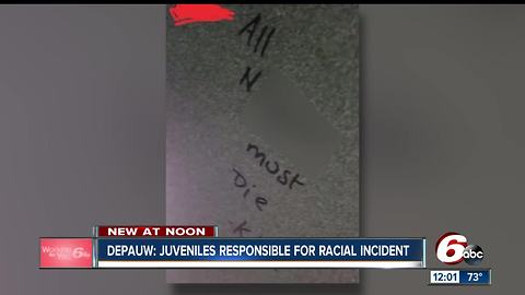 DePauw finds juveniles responsible for racial incident in park