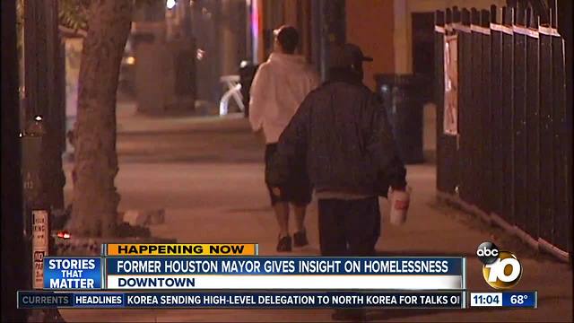 Former Houston mayor gives insight on homelessness.