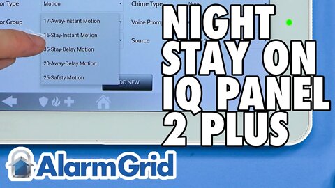 Night Stay On Qolsys IQ Panel 2 Plus