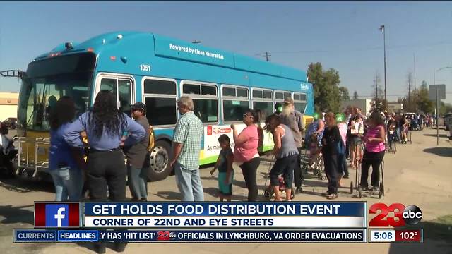 GET Holds Food Distribution Event