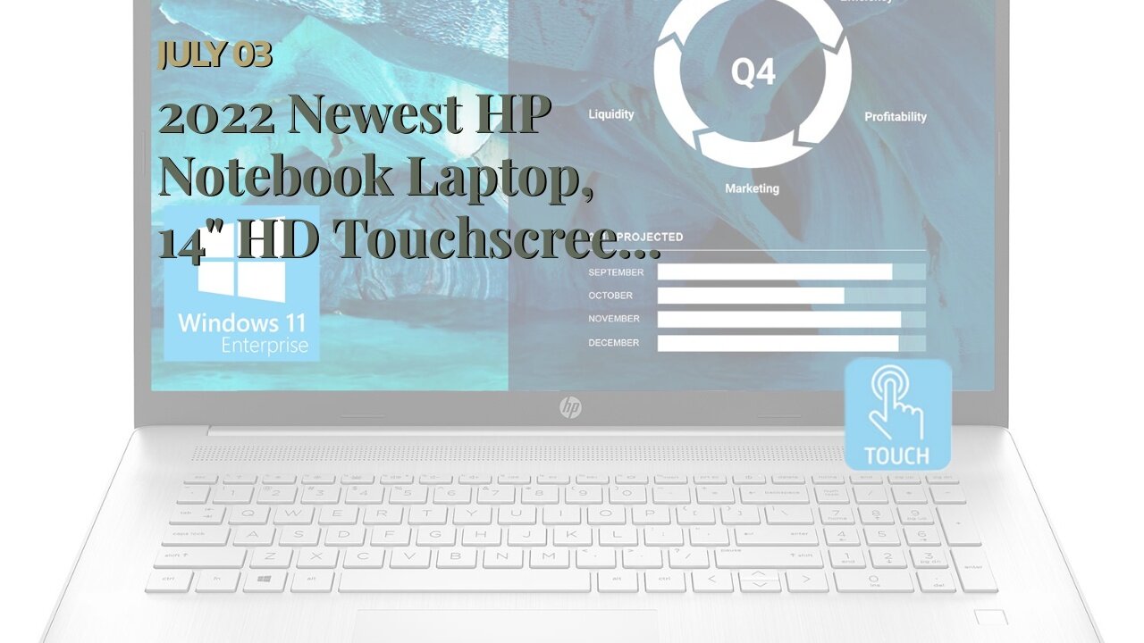 2022 Newest HP Notebook Laptop, 14" HD Touchscreen, AMD Ryzen 3 3250U Processor, 16GB DDR4 RAM,...