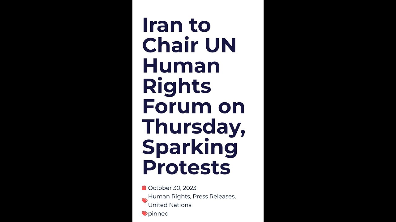 Iran Takes Seat At Un