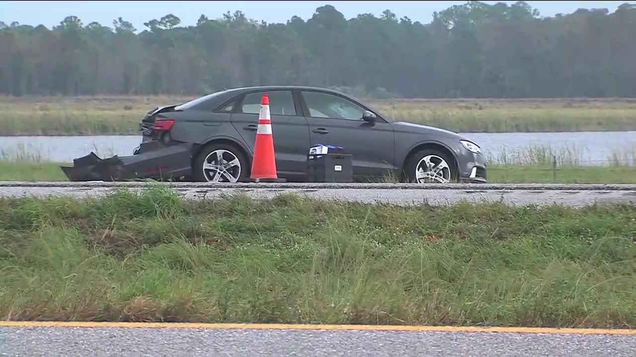 FHP trooper hit by car while working crash on I-95 in Martin County