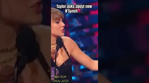 Taylor Swift asks N’Synch what their next music project will be. , #vmas , #taylorswift