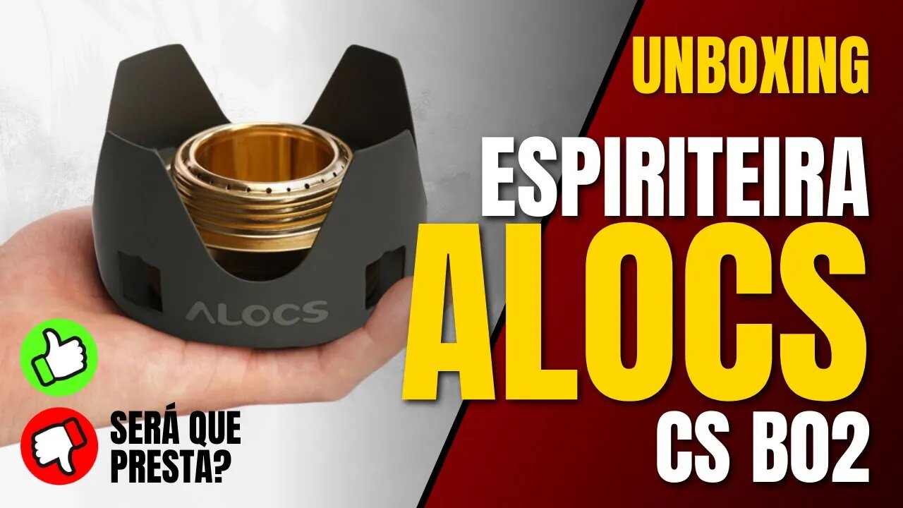 UNBOXING DA ESPIRITEIRA ALOCS CS-B02 - COM ANGELO DOS SANTOS