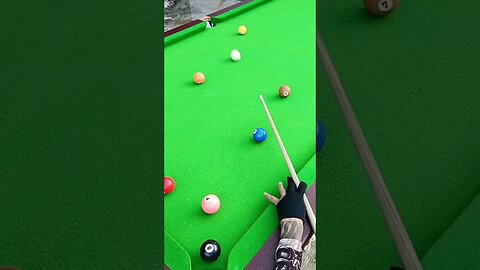 Amazing Trick Kiss Shot Real Snooker Billiard Trick Shot #shorts