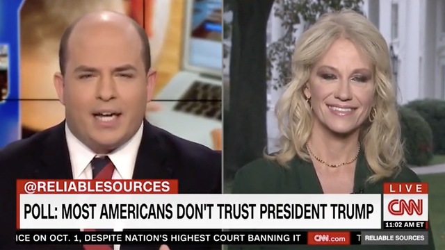 Conway Accuses CNN Stelter Of Embracing Anti-Trump Role In Name of Profits