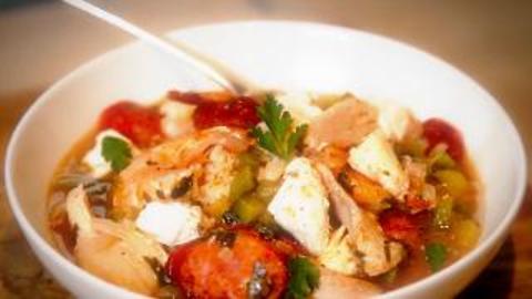 Chicken, Sausage, and Seafood Gumbo