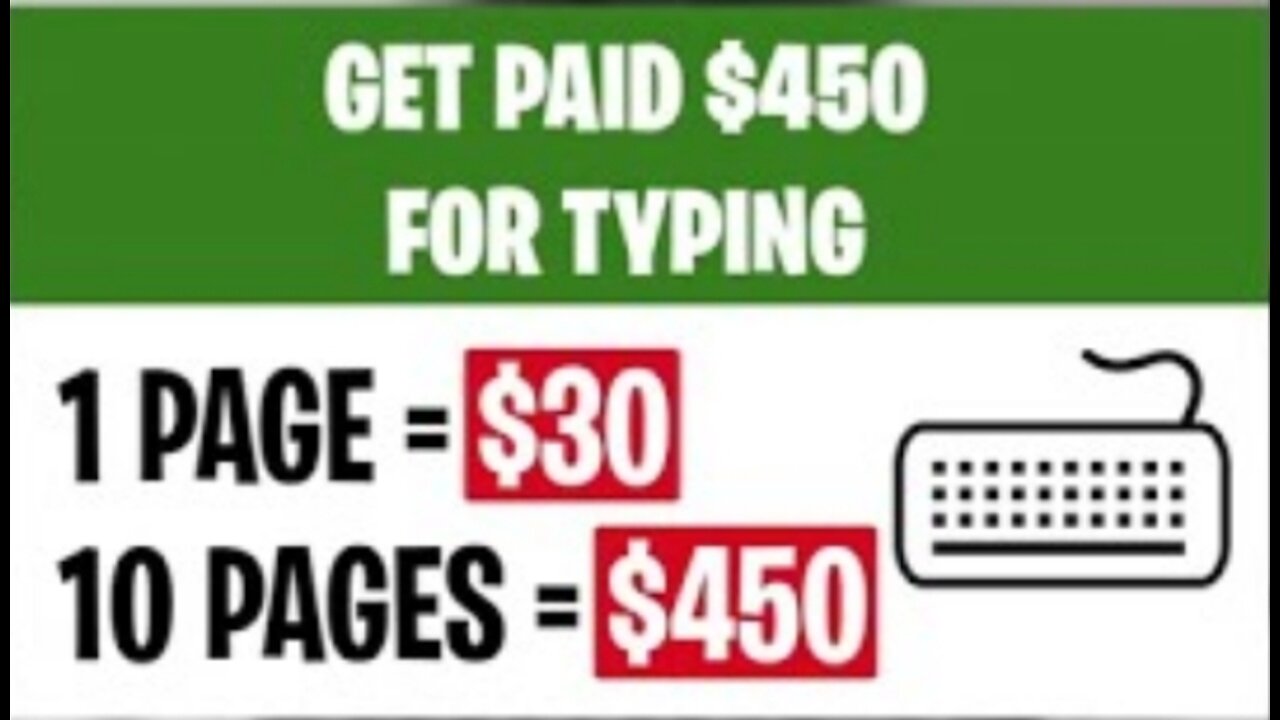 Earn $450 typing names for free!