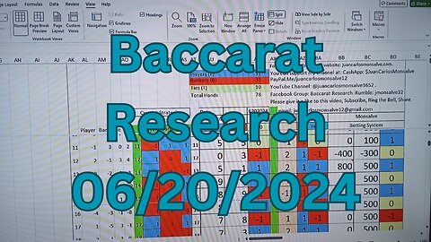 Baccarat Play 06202024: 1 Strategy, 1 Bankroll Management. Baccarat Research.