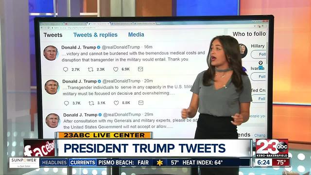 President Trump Tweets About Transgender Individuals in Military