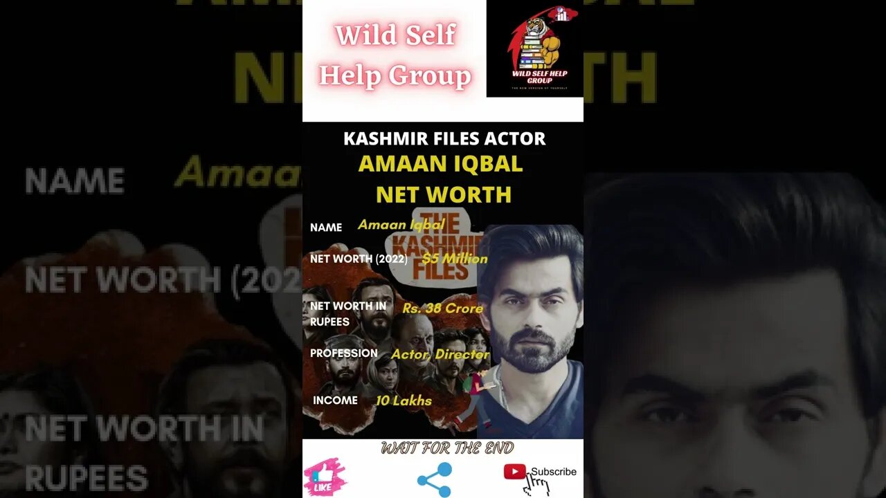 🔥Kashmir Files- Actor Aman Iqbal Net Worth🔥#shorts🔥#wildselfhelpgroup🔥28 march 2022🔥