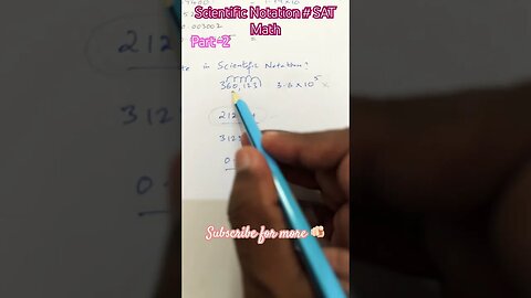 SAT scientific notation problems #satmath #youtubeshorts #mathtrick