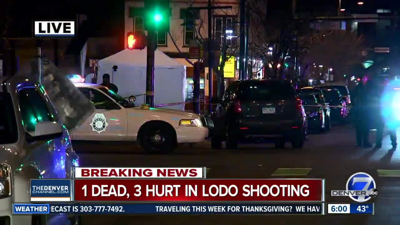 4 people shot, 1 dead in downtown Denver shooting