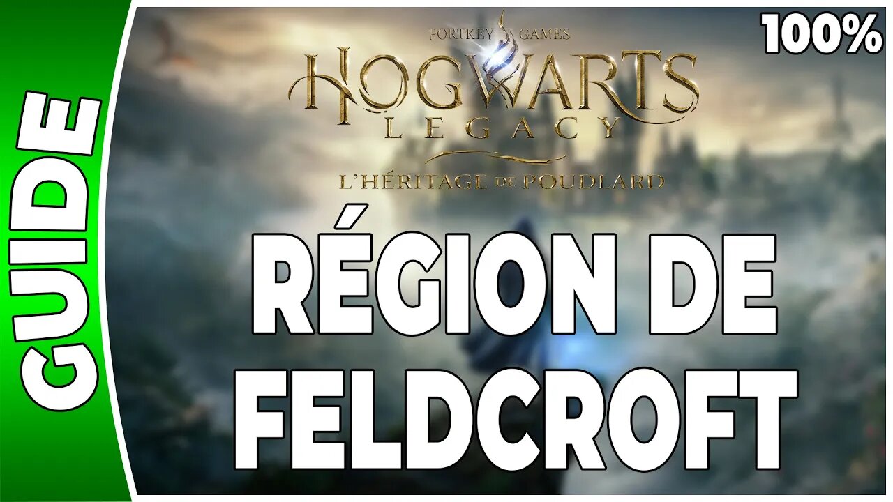 Hogwarts Legacy : l'Héritage de Poudlard - RÉGION DE FELDCROFT - 100% Coffres, Pages, Demiguises