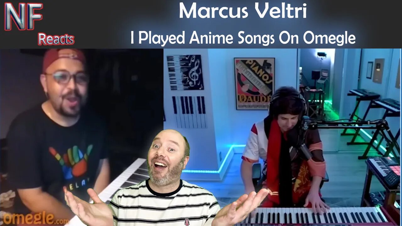 Marcus Veltri Reaction - I play anime songs on Omegle