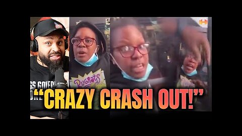 Guy Goes off on Black Woman having a MELTDOWN in Fast Food Drive Thru!