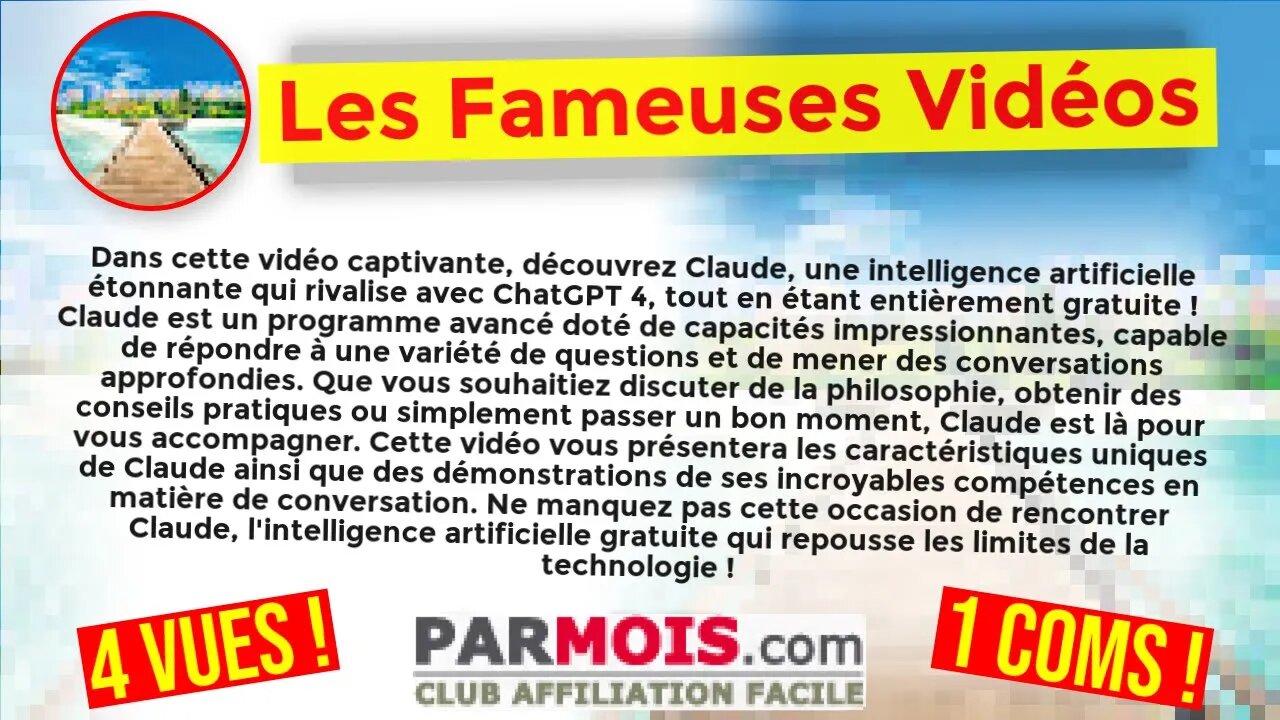 Claude est une intelligence artificielle aussi impressionnante que ChatGPT 4 mais gratuite