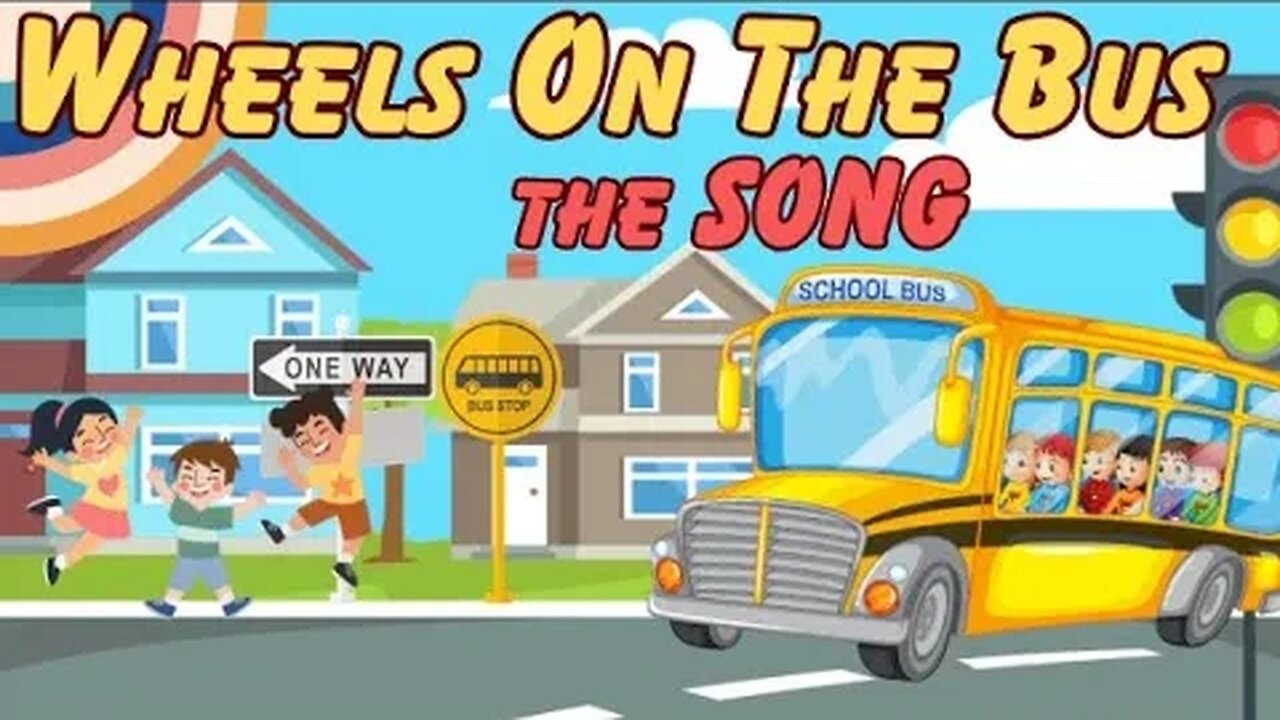 The Wheels On The Bus Song | Kids Nursery Rhyme Sing Along 😄