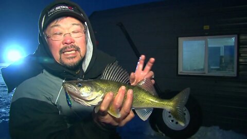 Midwest Outdoors TV Show #1562 - The Skinzit Crew on Devils Lake Ice in North Dakota.