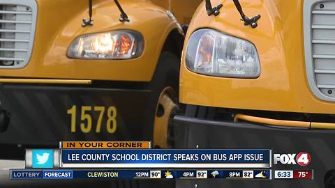 "Where'sTheBus" App causing problems for Lee County parents
