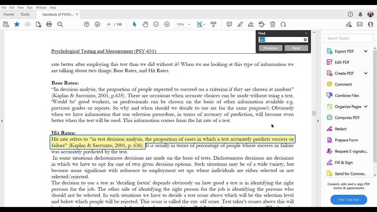 PSY631 _ Quiz 2 _ helping material