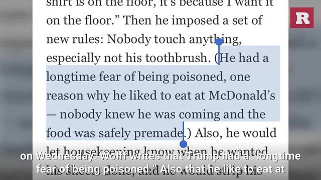 President Trump reportedly loves McDonald's because he has a 'longtime fear' of being poisoned | Rare News