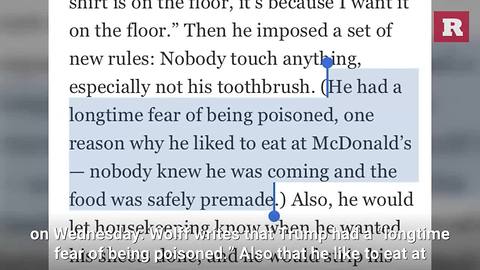 President Trump reportedly loves McDonald's because he has a 'longtime fear' of being poisoned | Rare News