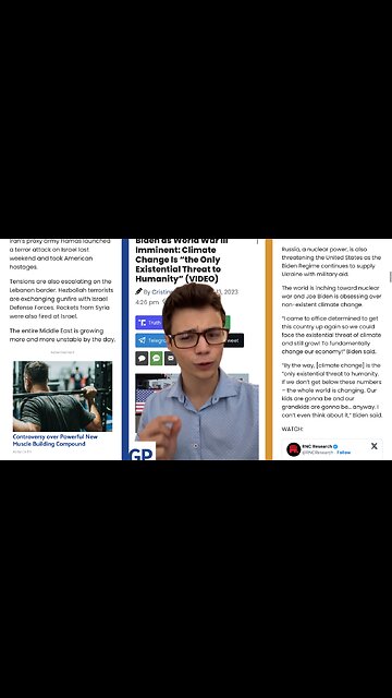 Victor Reacts: Climate Change Worse Than WW3? Joe Biden Says It’s The Only Existential Threat