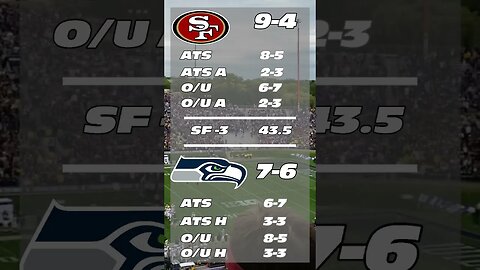 NFL 60 second Predictions - 49ers v Seahawks Week 15