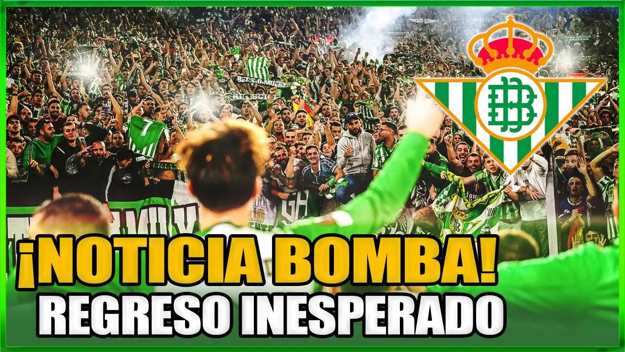 ¡NOTICIA BOMBA!¡UN REGRESO INESPERADO AL REAL BETIS!¡MANUEL PELLEGRINI!NOTICIAS DEL BETIS DE HOY