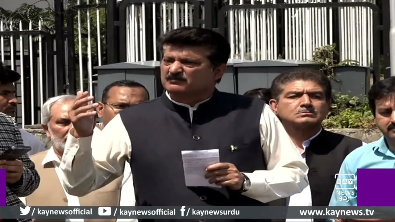 تحریک انصاف کے سینیٹر و اپوزیشن لیڈر سینیٹ ڈاکٹر شہزاد وسیم کی میڈیا سے گفتگو