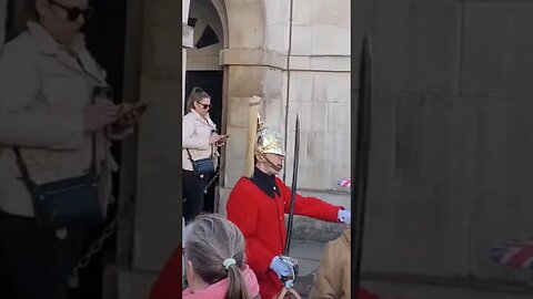 Stand aside for the kings life Guard #horseguardsparade