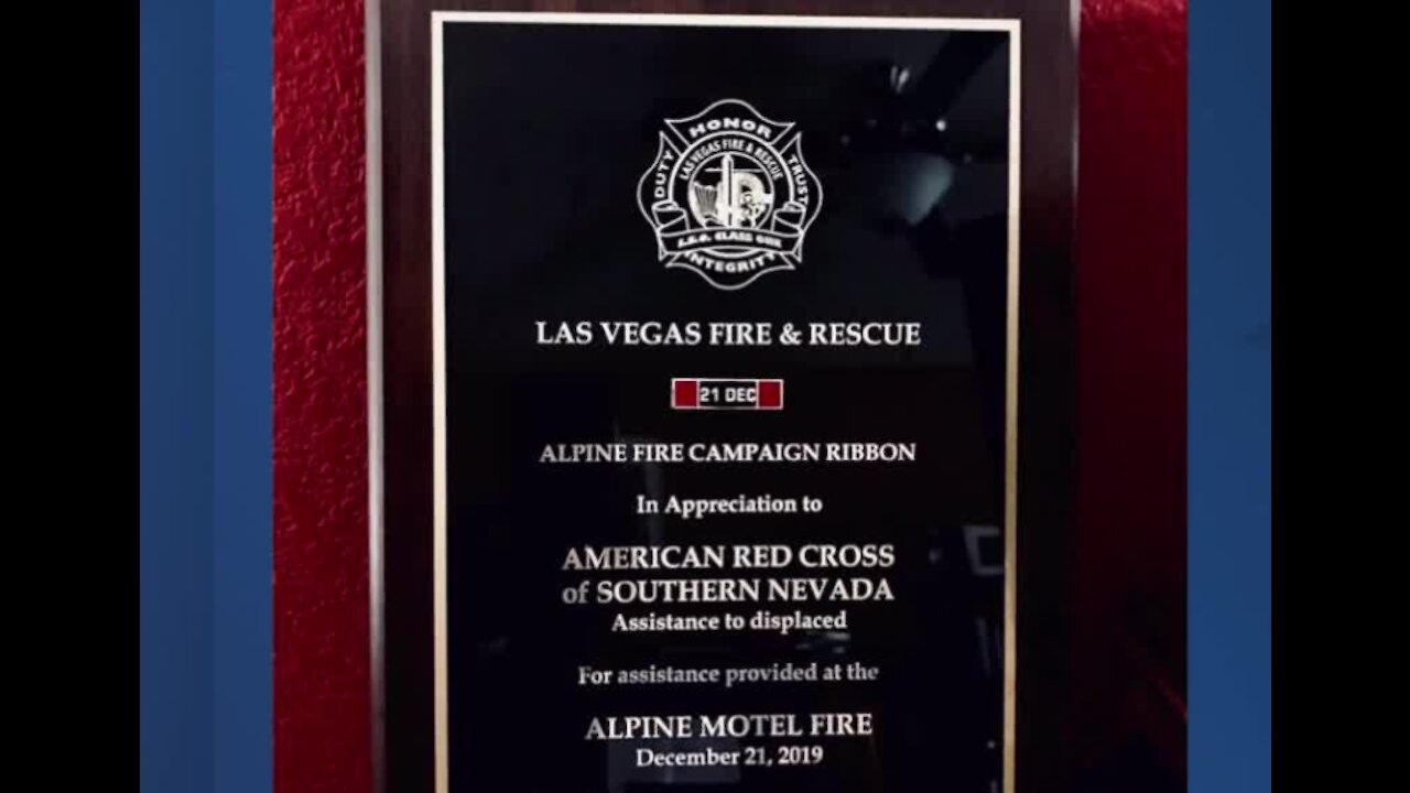 Red Cross recognized for helping Alpine Motel fire victims