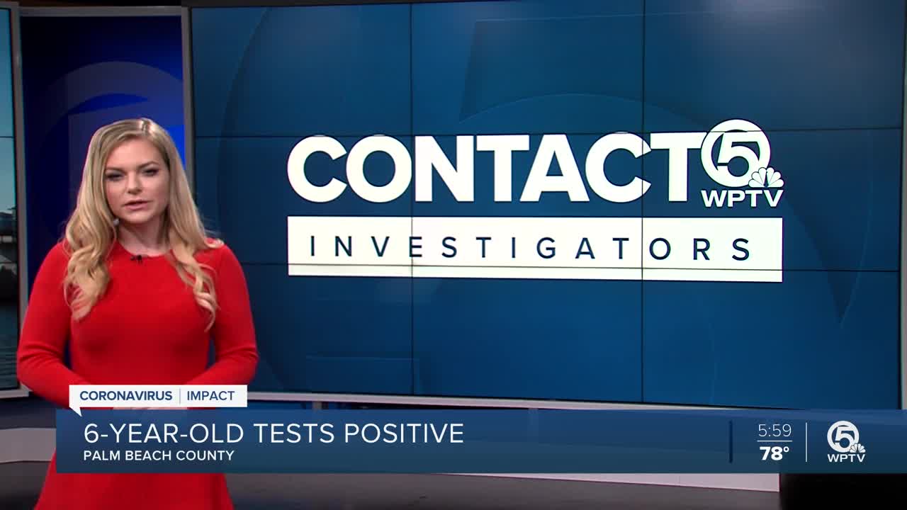 6-year-old Palm Beach County resident tests positive for coronavirus