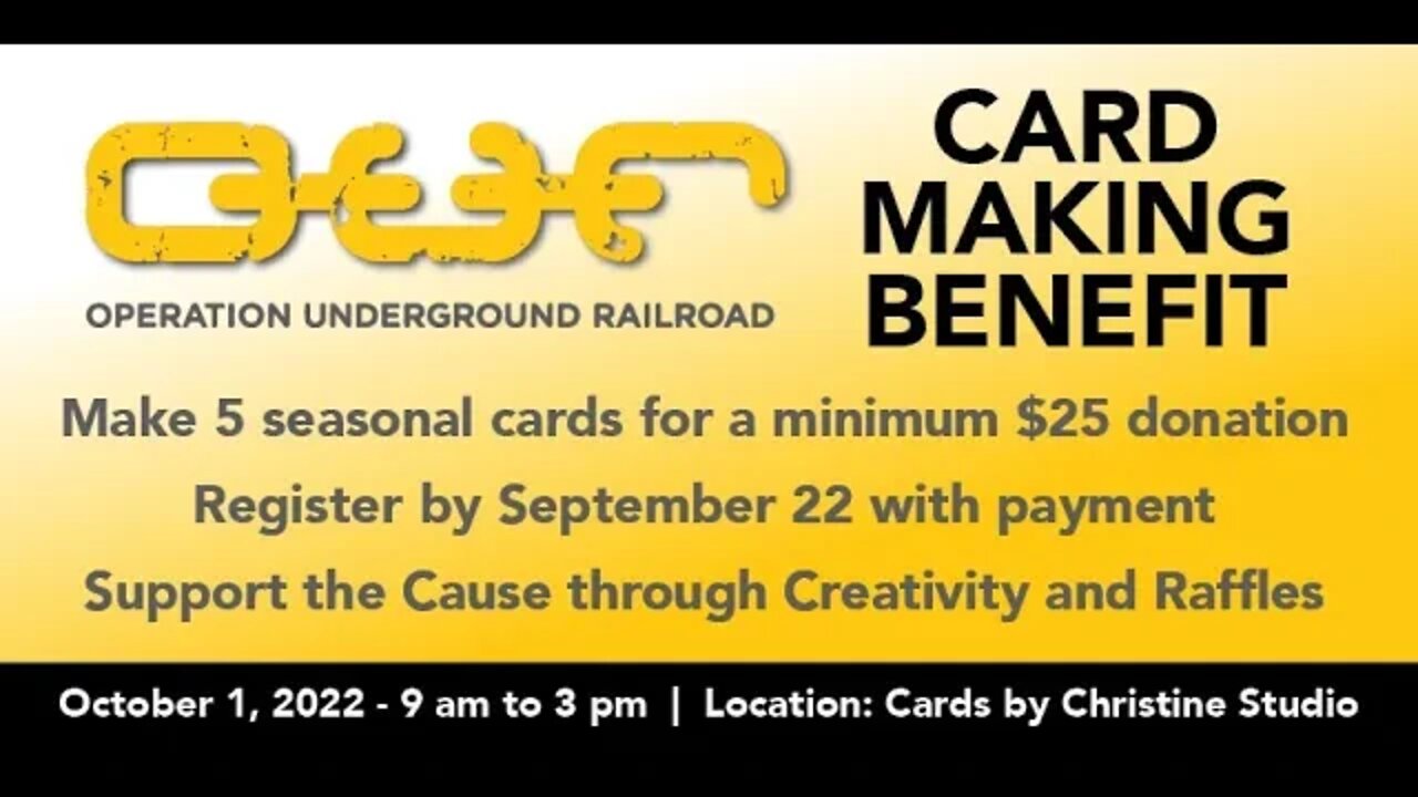 O.U.R. Card Making Benefit - Let's Make Card 5