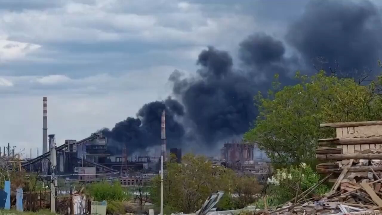 This is what "#Azovstal" steel plant looks like right now.