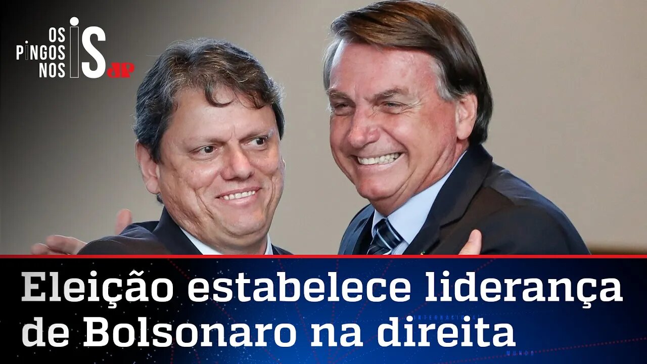 Bolsonaro sai da eleição como principal líder da direita, diz Tarcísio