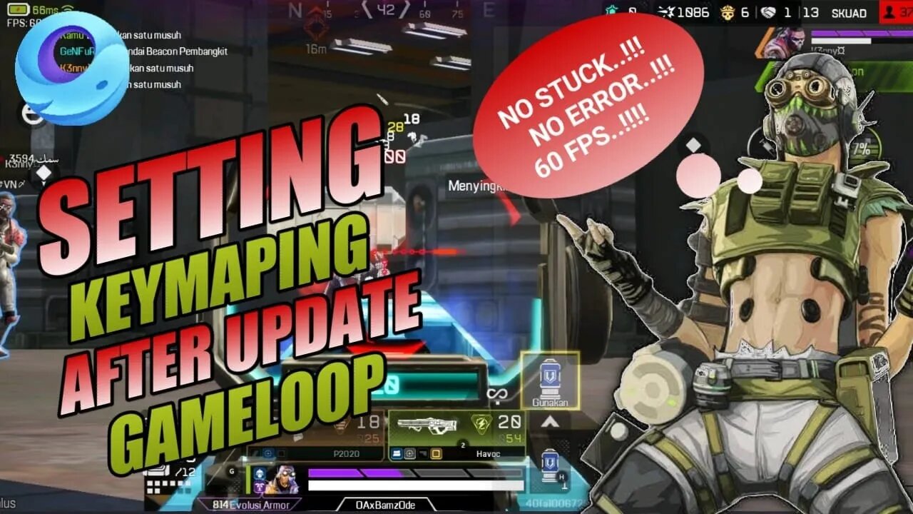 UPDATE KEYMAPING APEX LEGENDS MOBILE DI GAMELOOP SETELAH UPDATE