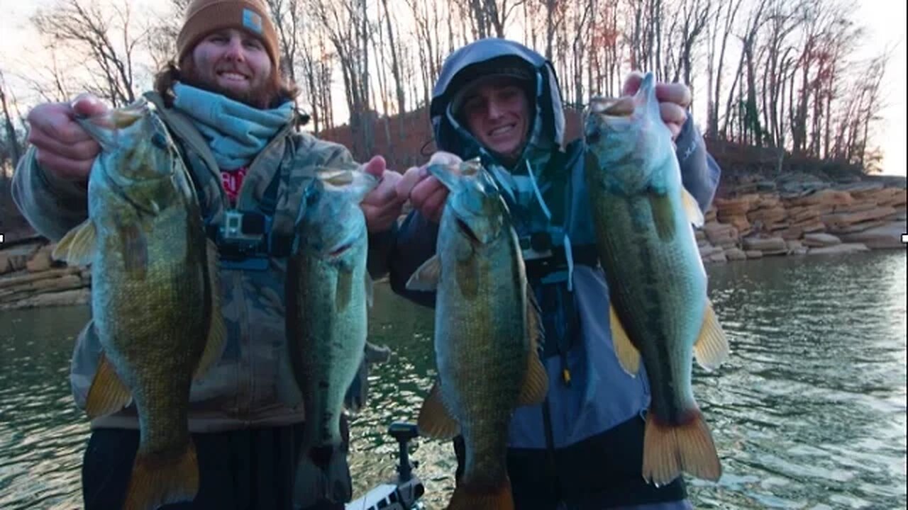 Catching Cold Water Bass on Jerkbaits & Alabama Rigs!