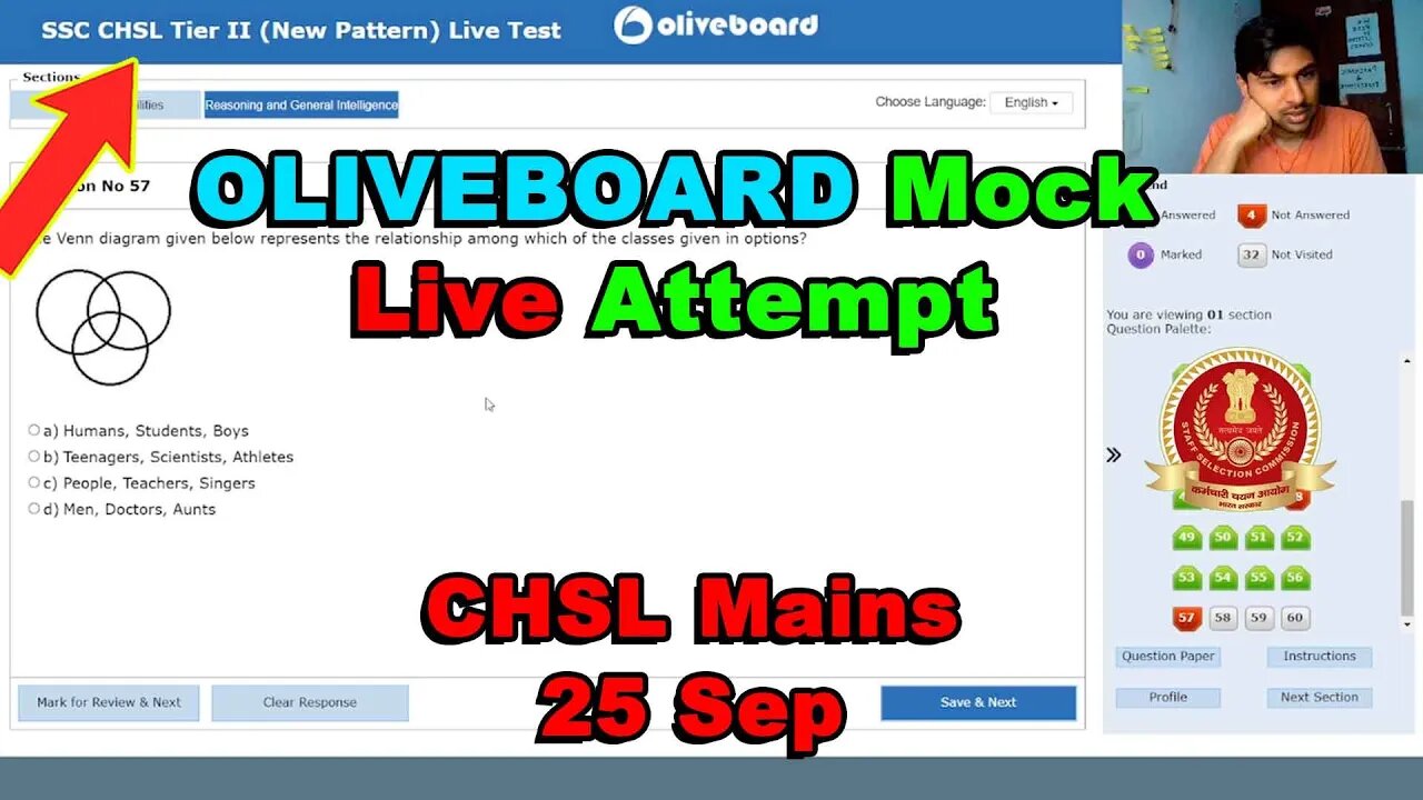 176/180 Section 1 Oliveboard SSC CHSL Tier 2 Mock Live Attempt 25 Sep | MEWS Maths #ssc #oliveboard