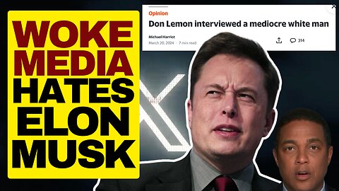 WOKE Journalist Calls ELON MUSK "Mediocre White Man"