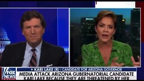 Tucker interviews Arizona gubernatorial candidate Kari Lake On the constant attacks from the media:"
