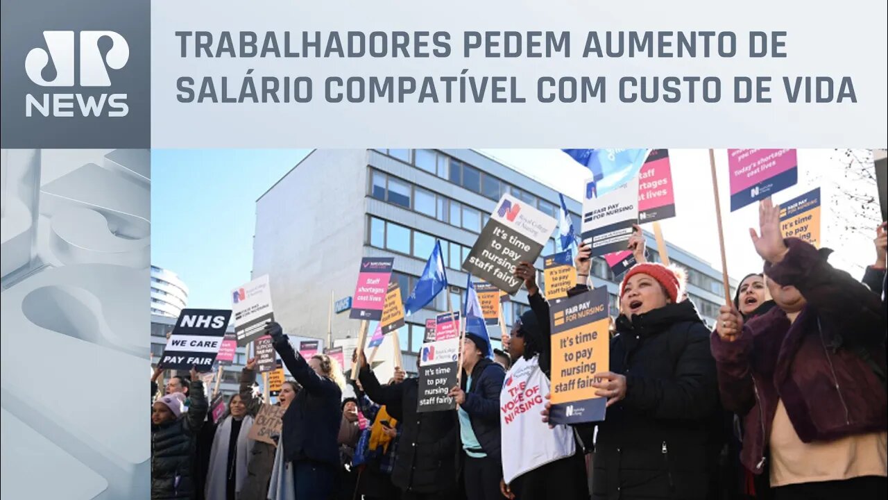 Trabalhadores do Reino Unido fazem greve por melhores salários