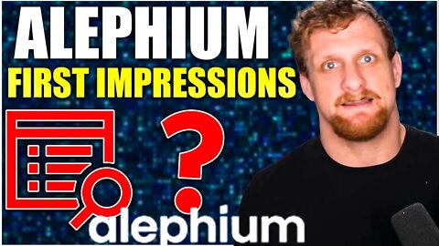 Alephium First Impressions