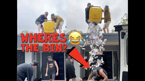 Using our friends as bins! 😂