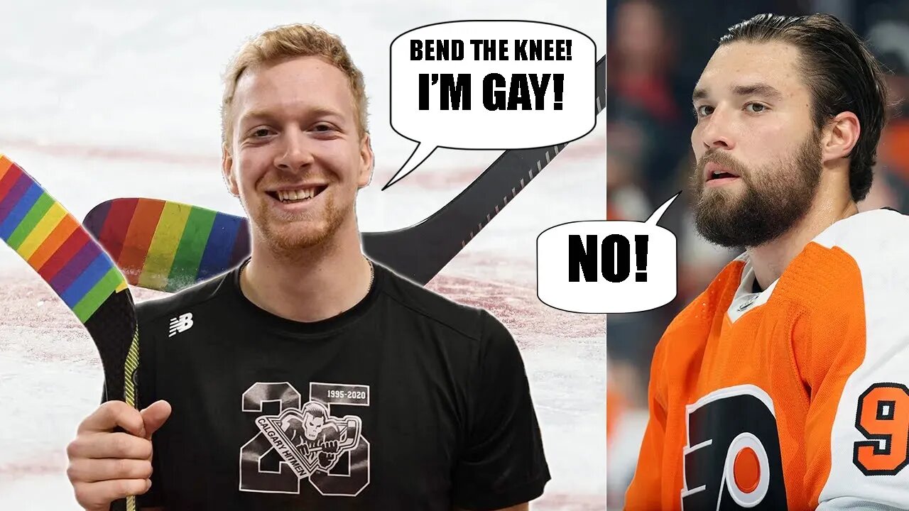 Openly Gay NHL prospect SLAMS the NHL and the players for NOT bending the knee to Pride Night!