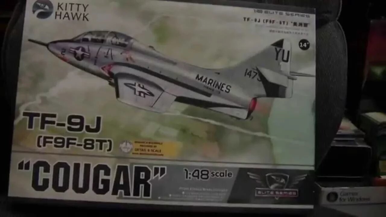 1/48 Kitty Hawk TF-9J Cougar Review/Preview